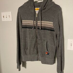 Women’s Aviator Nation Gray Zip-Up Hoodie XS
